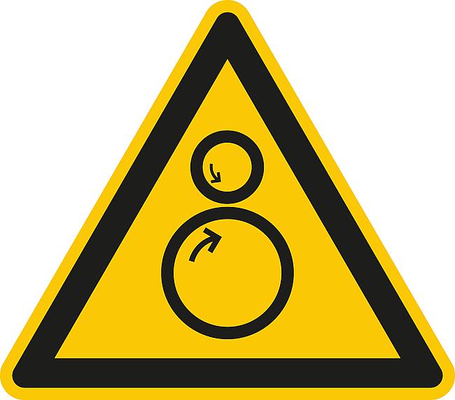 Warnung vor Einzugsgefahr, AL, 200 mm