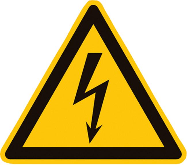 Warnung vor gef&#228;hrlicher elektrischer Spannung, AL, 200 mm