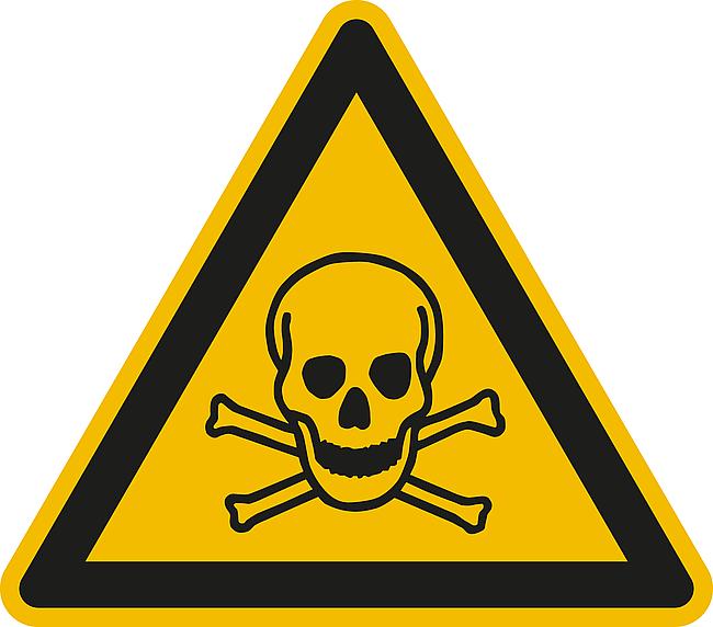 Warnung vor giftigen Stoffen, AL, 200 mm
