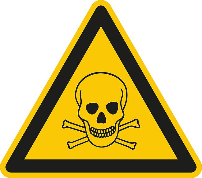 Warnung vor giftigen Stoffen, FO, 200 mm