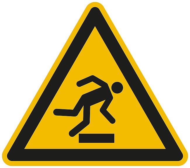 Warnung vor Hindernissen am Boden, AL, 200 mm