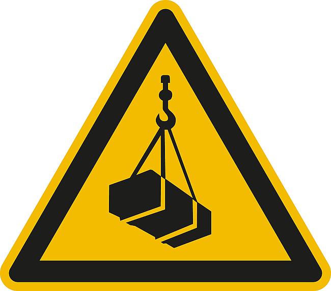Warnung vor schwebender Last, FO, 100 mm