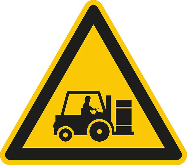 Warnung vor Staplerverkehr, AL, 200 mm
