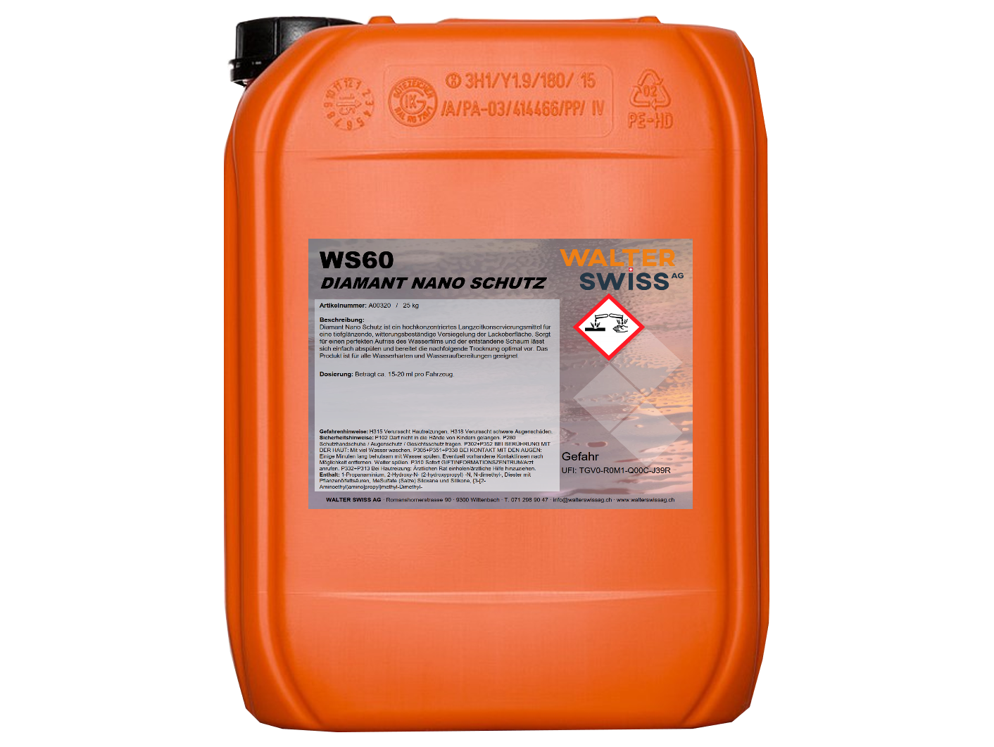 WS60 - Diamant Nano Schutz, 25 Liter